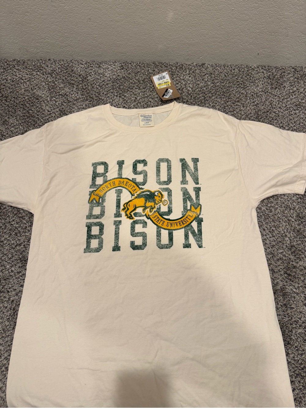 Rivalry Threads 100% CottonCream North Dakota State Bison Graphic Tee